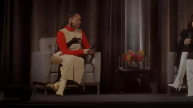 MM Tabi An­kle Boots worn by Dr. Nya Wallace (Karen Pittman) as seen in And Just Like That… (S02E06)