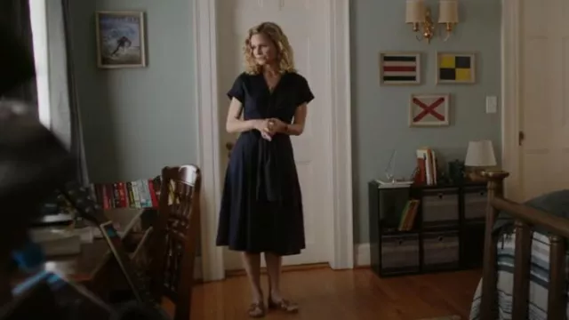 Ralph Lauren Navy Shirt Dress worn by Julia (Kyra Sedgwick) as seen in The Summer I Turned Pretty (S02E04)