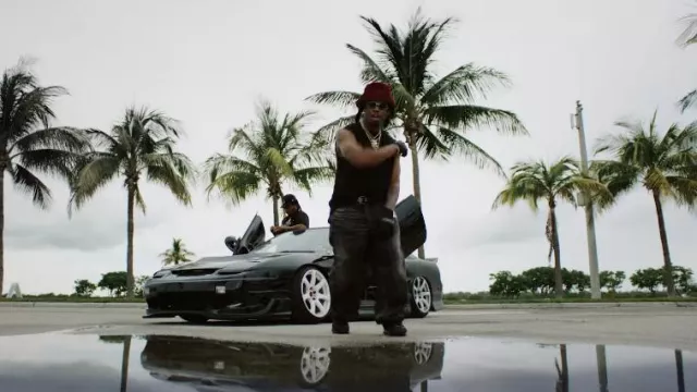 Kapital Black Skeleton Sweater Vest porté par Denzel Curry dans Blood on my Nikes UNRELEASED (Fortitude Music Hall Brisbane)