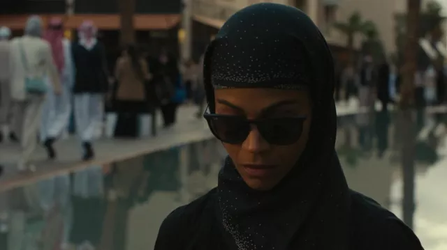 Ray-Ban Black Sunglasses worn by Joe (Zoe Saldana) as seen in Special Ops: Lioness TV series (Season 1 Episode 1)