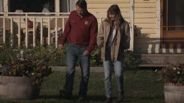 Chemise en flanelle d’excavation Eddie Bauer portée par Joe Pickett (Michael Dorman) vue dans Joe Pickett (S02E07)