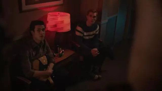 Benetton Sweater with Clashing Detail worn by Archie Andrews (KJ Apa) as seen in Riverdale (S07E16)