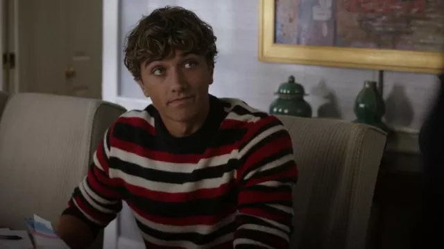 Alex Mill Mixed Stripe Sweater Brushed Merino worn by Jeremiah (Gavin Casalegno) as seen in The Summer I Turned Pretty (S02E05)