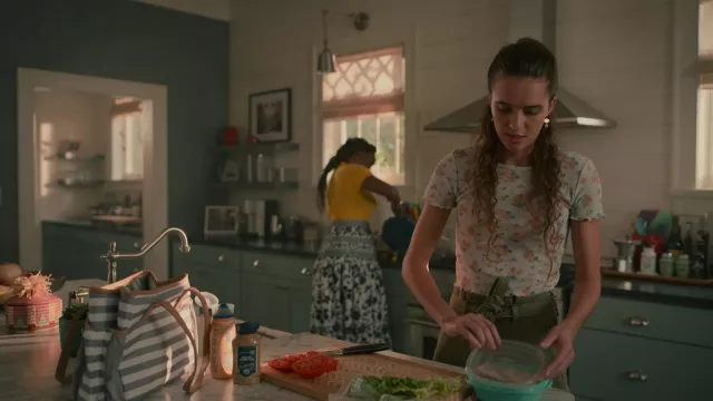 Floral top worn by CeCe Matney (Harlan Drum) as seen in Sweet Magnolias (S03E08)