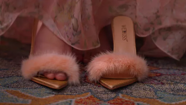 Wetkiss High Heel Sandals worn by Devi Vishwakumar (Maitreyi Ramakrishnan) as seen in Never Have I Ever (Season 4 Episode 9)