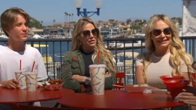 Le Specs Escadrille Sunglasses worn by Taylor Armstrong as seen in The Real Housewives of Orange County (S17E08)