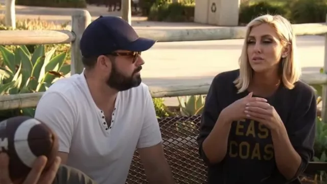 Retro Brand East Coast Black Label Sweatshirt worn by Gina Kirschenheiter as seen in The Real Housewives of Orange County (S17E08)