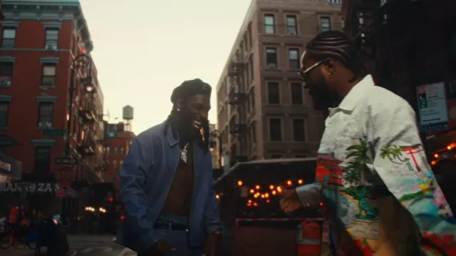 Kangol Black Wool Hat porté par Burna Boy dans son Big 7 (Official Music Video)