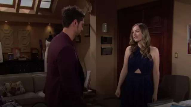 Amur Leonie Dress worn by  Hope Logan(Annika Noelle) as seen in The Bold and the Beautiful on July 25, 2023
