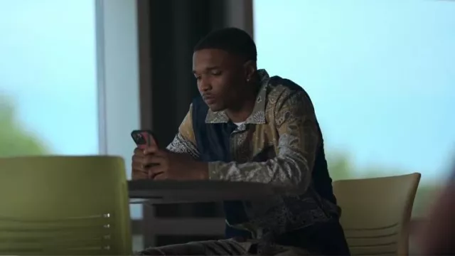 White Sand 88 Cotton & Linen Patchwork Jacket porté par Jace Carson (Isaiah R. Hill) vu dans Swagger (S02E02)
