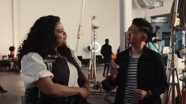 H&M Quilted Vest worn by Mavis Beaumont (Michelle Buteau) as seen in Survival of the Thickest (S01E01)