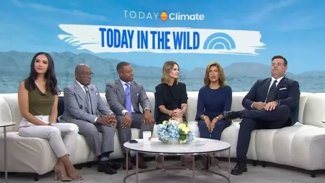 Black Halo Brooklyn Jumpsuit worn by Hoda Kotb as seen in Today on August 2, 2023