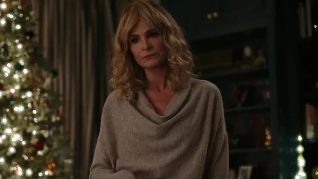 Club Monaco Cowl Neck Cashmere Sweater worn by Julia (Kyra Sedgwick) as seen in The Summer I Turned Pretty (S02E06)