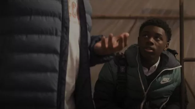 Nike NSW Down Fill Windrunner Jacket worn by Kevin Williams (Alex R. Hibbert) as seen in The Chi (S04E04)