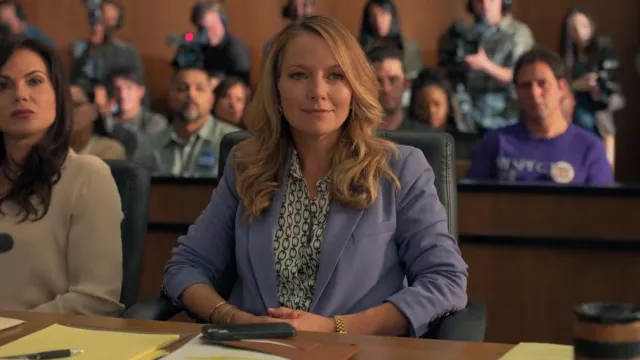 L'Agence Harmony Blouse worn by Lorna Crane (Becki Newton) as seen in The Lincoln Lawyer (S02E09)