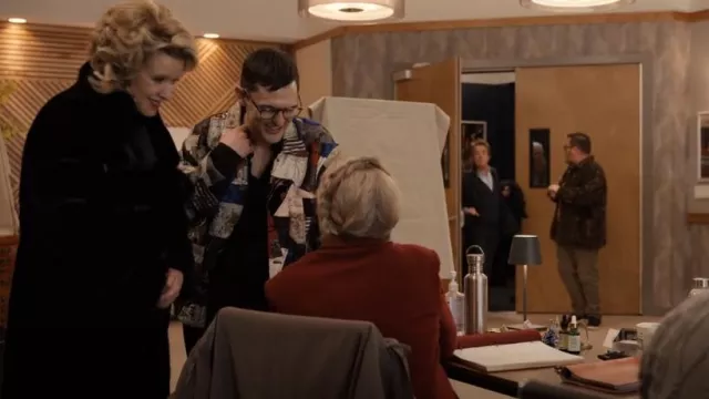 Acne Studios Patchwork Jacquard Jacket vu dans Only Murders in the Building (S03E01)