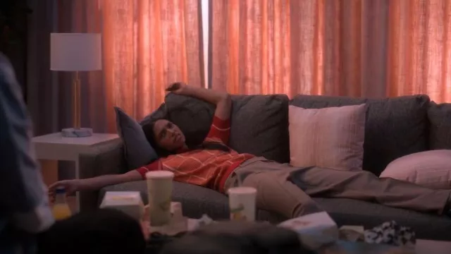 Max N Chester Windowpane Stripe Knit Polo worn by Zaara(Tara Raani) as seen in grown-ish (S06E07)
