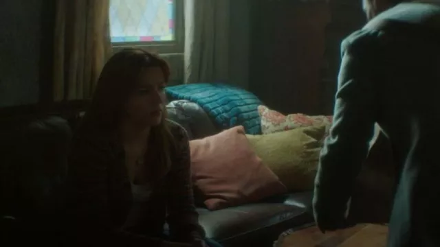 Veronica Beard Dolra Space Dye Cardigan worn by Nancy Drew (Kennedy McMann) as seen in Nancy Drew (S04E11)