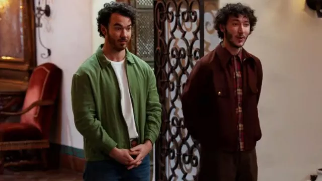 Bode Green Harrington Jacket worn by Kevin Jonas as seen in Claim to Fame (S02E06)