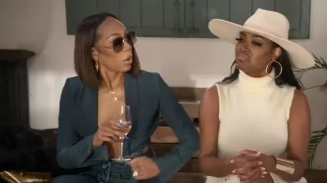Gucci GG0646S Gold One Size worn by Sanya Richards-Ross as seen in The Real Housewives of Atlanta (S15E12)