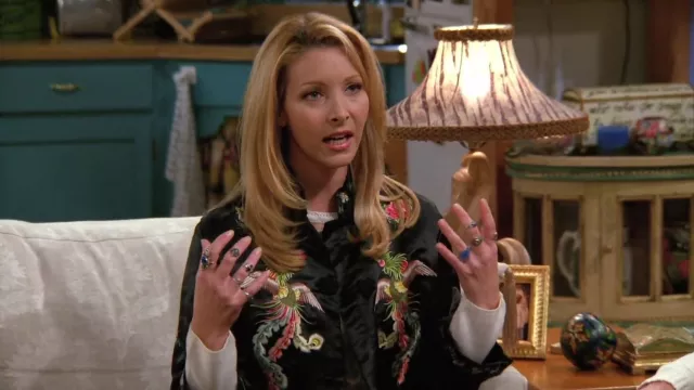 Sleeper Embroidered Silk Phoenix Jacket worn by Phoebe Buffay (Lisa ...