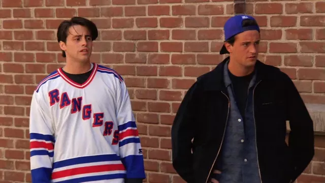 NHL New York Rangers Hockey Jersey worn by Joey Tribbiani (Matt LeBlanc) in Friends TV series (S01E04)