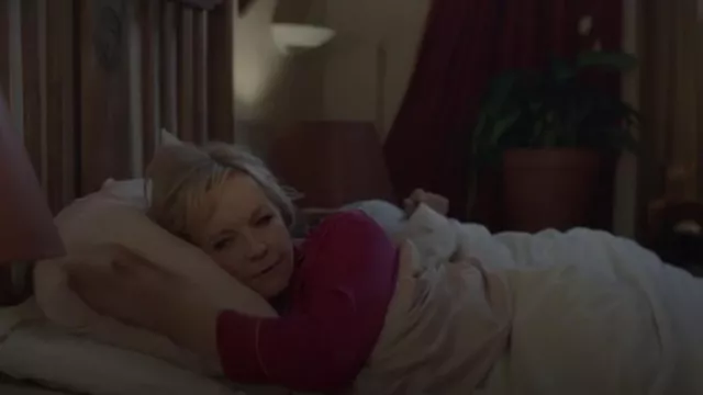 Peter Alexander Mulberry Silk Pj Set With Eye Mask worn by Daisy (Rebecca Gibney) as seen in Under the Vines (S02E01)