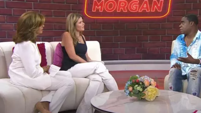 Veronica Beard Judy Flare Hem Pants worn by Jenna Bush Hager as seen in Today with Hoda & Jenna on August 14, 2023