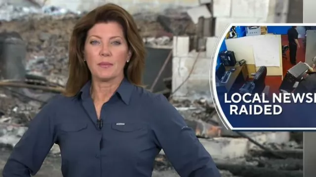 Chemise à manches longues Columbia Silver Ridge Lite portée par Norah O’Donnell comme vu dans CBS Evening News le 15 août 2023