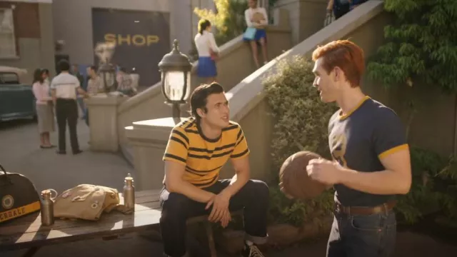 Bronson Shop 9.8 Oz Ivy Style Striped T Shirt worn by Reggie Mantle (Charles Melton) as seen in Riverdale (S07E19)