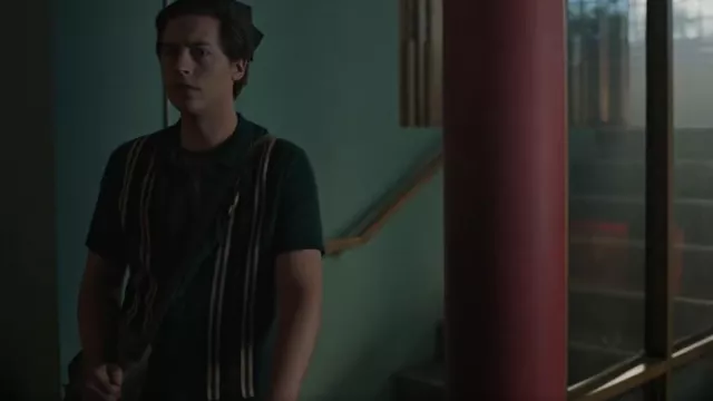Vivicolor Short Sleeve Knit Button Dwn Polo Shirts worn by Jughead Jones (Cole Sprouse) as seen in Riverdale (S07E19)