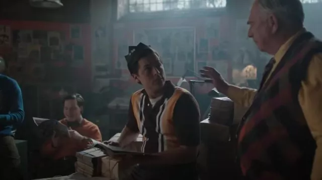 Beams Plus Brown Striped Po­lo worn by Jughead Jones (Cole Sprouse) as seen in Riverdale (S07E19)