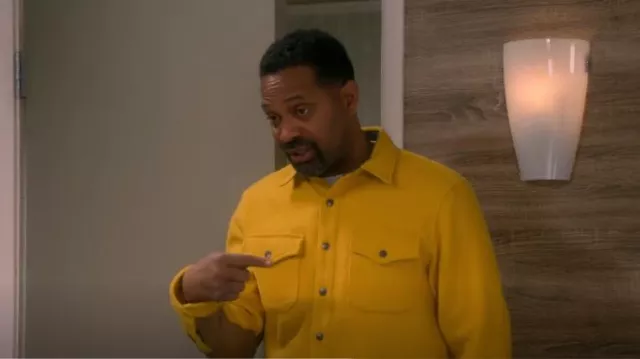 L.L.Bean Todd Snyder Wool Shirt Jacket worn by Bernard Upshaw (Mike Epps) as seen in The Upshaws (S04E03)
