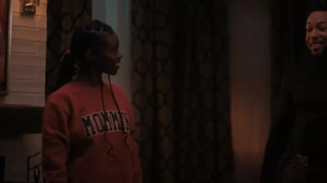 Mamasentials Mommin Sweatshirt worn by Kiesha Williams (Birgundi Baker) as seen in The Chi (S06E03)