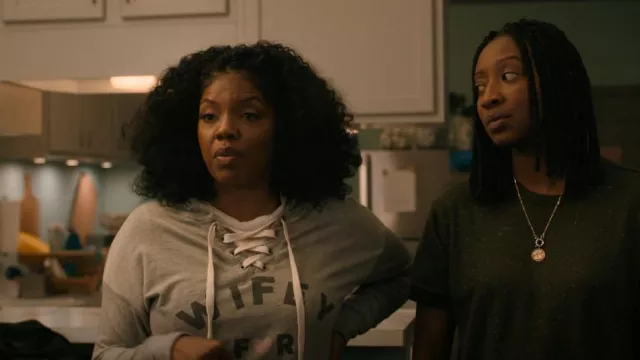Target Wifey For Lifey Sweatshirt worn by Nina as seen in The Chi (S03E01)