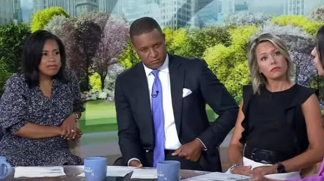 Loft Ruffle Sleeve Top worn by Dylan Dreyer as seen in Today on August 22, 2023