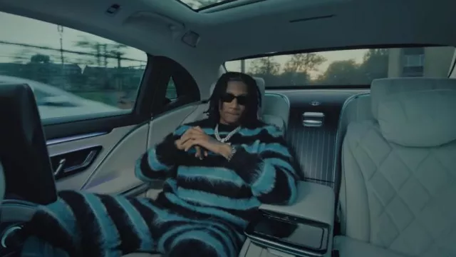 Prada Black Symbole Sunglasses worn by Digga D in Kindness For Weakness (Official Music Video)
