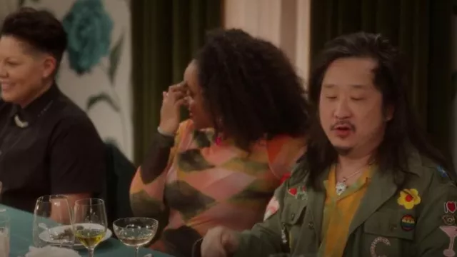 Louisa Ballou High Tide Abstract Mesh Dress usado por Smoke (Bethlehem Million) como se ve en And Just Like That... (S02E11)