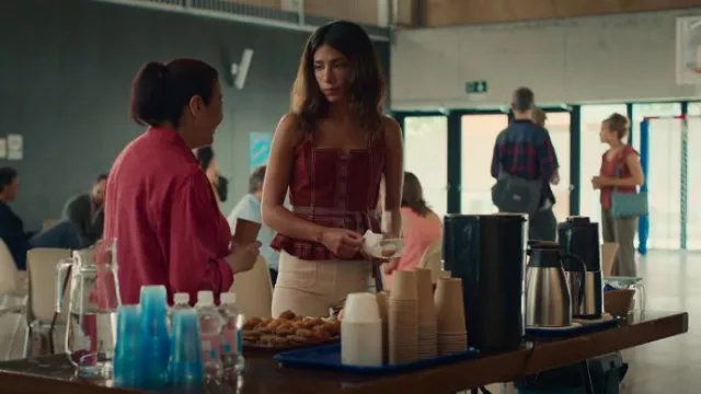 Ann Mashburn Column Patch Pocket Jean in White worn by Erin Carter (Evin Ahmad) as seen in Who Is Erin Carter? (S01E05)