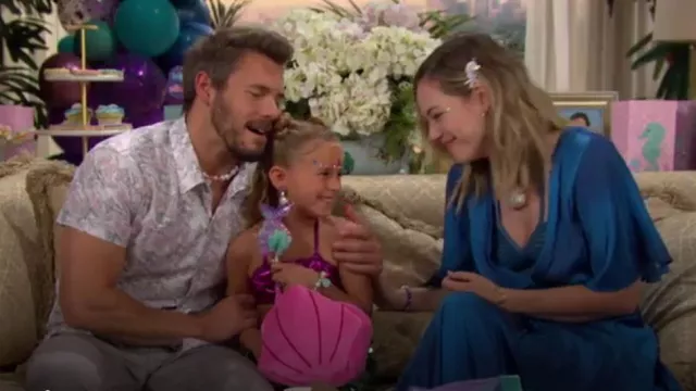 Maje Renilina Dress worn by  Hope Logan(Annika Noelle) as seen in The Bold and the Beautiful on  August 17, 2023