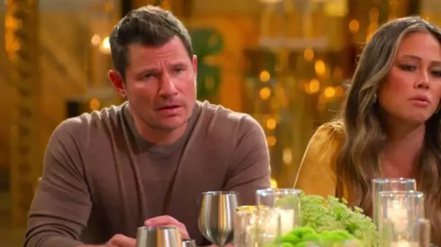 Allsaints Mode Meri­no Wool Jumper worn by Nick Lachey as seen in The Ultimatum: Marry or Move On (S02E06)