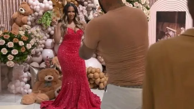 LaBridalDesigns Mermaid Prom Dresses Sequin Tight Long Strapless Sparkly Evening Ball Gowns worn by Sheree Whitfield as seen in The Real Housewives of Atlanta (S15E15)