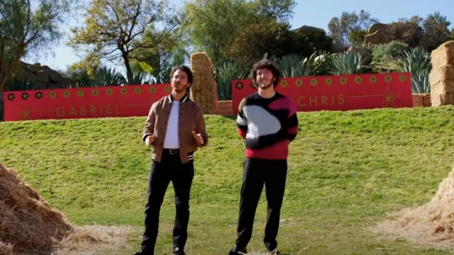 Golden Bear The Portola Wool-Blend Varsity Jacket worn by Kevin Jonas as seen in Claim to Fame (S02E10)