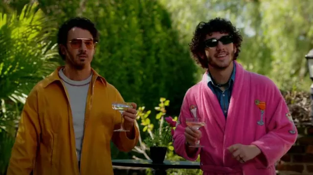 Akila Verve Sun­glass­es in Crys­tal Green worn by Frankie Jonas as seen in Claim to Fame (S02E10)