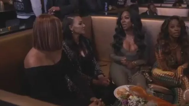 Chanel Medium Single Flap Sequin Bag worn by Kenya Moore as seen in The Real Housewives of Atlanta (S15E16)