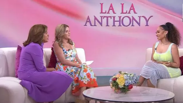 Alexander Wang Double Layer Ruched Dress worn by La La Anthony as seen in Today with Hoda & Jenna on  August 30, 2023