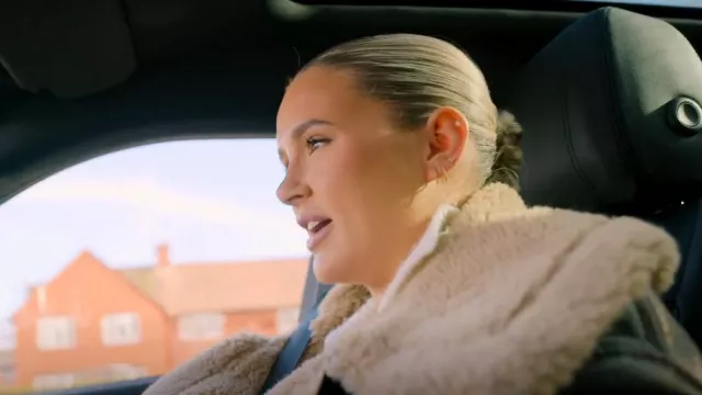 Zara Double Faced Short Jacket worn by Molly-Mae Hague as seen in At Home with the Furys (S01E07)
