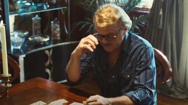 Plains Western Wear Men's Long Sleeve Button Down Pearl worn by Jerry Buss (John C. Reilly) as seen in Winning Time: The Rise of the Lakers Dynasty (S02E05)