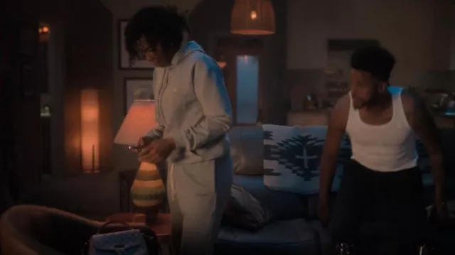 Pantalones de chándal bordados Celine en algodón usados por Edie (Kelly Rowland) como se ve en adulto (S06E09)
