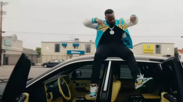 Louis Vuitton Light Blue & Brown LV Skate Sneakers worn by Yo Gotti in The  One music video
